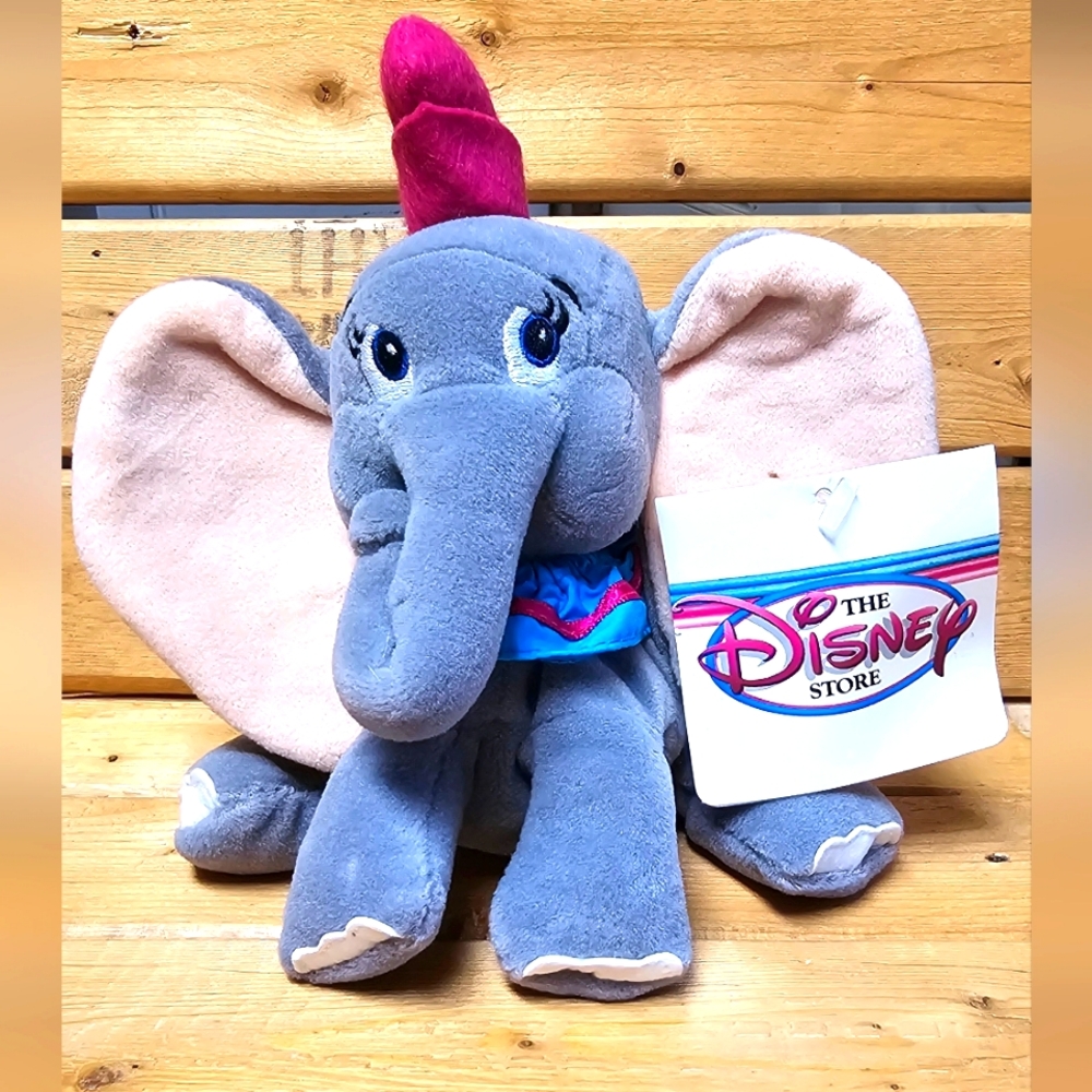 Vintage Disney Bean Bag Plush - CLASSIC DUMBO Set (7 inch) “NWT”